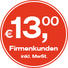 13,00 € für Firmenkunden